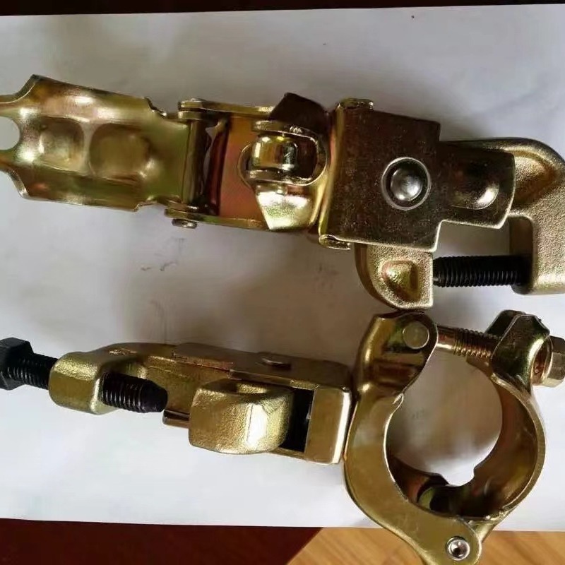 供应建筑用脚手架扣件连接件十字扣件日标韩标旋转悬梁扣件