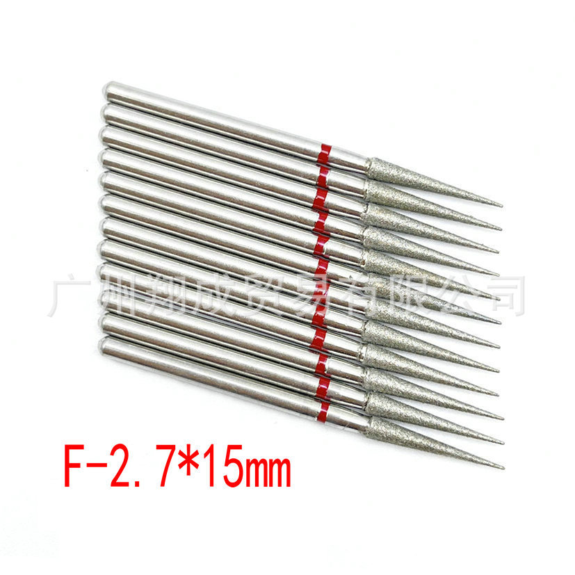 10 unids Amazon Venta caliente nail art carborundum pulido traje uñas descarga taladro piel muerta eliminación diamante Taladro