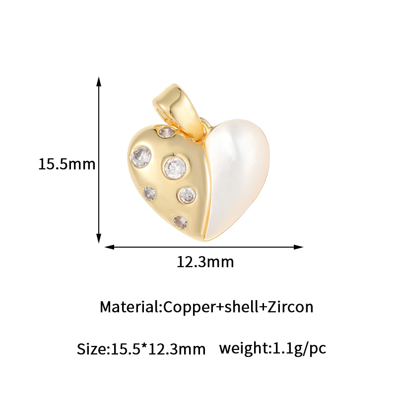 5g Weight Pendant Jewelry Making Type 14K Gold Plated Plating Material DIY Ornament Accessories Classification 1 Piece Quantity Copper Material Heart Shape, Bow Knot, Fish Tail Pattern All Seasons Season Plating Design Elegant, Marine Style, Beach Style 1 Piece Copper 14K Gold Plated Heart Shape Bow Knot Fish Tail Pendant DIY Ornament Accessories 7