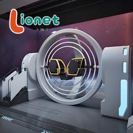 太空环滚轮三维滚环训练器材航空航天抗眩晕设备科技馆娱乐设施