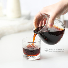 BK9K批發水滴印記錘紋手沖咖啡壺品杯套裝精品咖啡分享壺耐熱