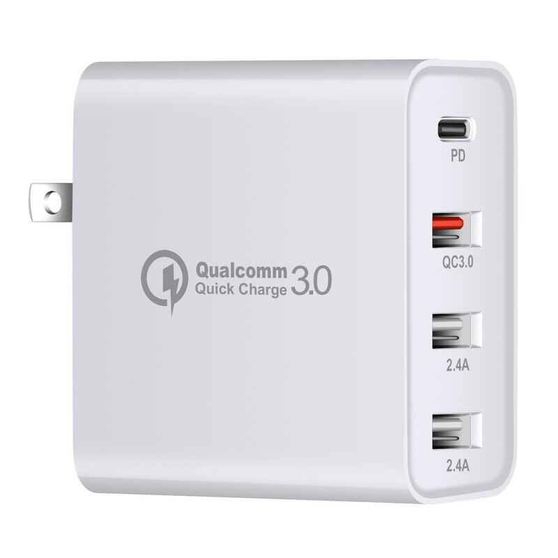 PD 充電器 48W クアルコムプロトコル 4USB 急速充電充電ヘッド 48W 4 ポート PD+QC3.0 携帯電話アダプター|undefined