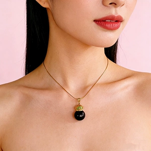Подвеска из Мьянмы, дизайнерское ожерелье, 16mm, серебро 925 пробы