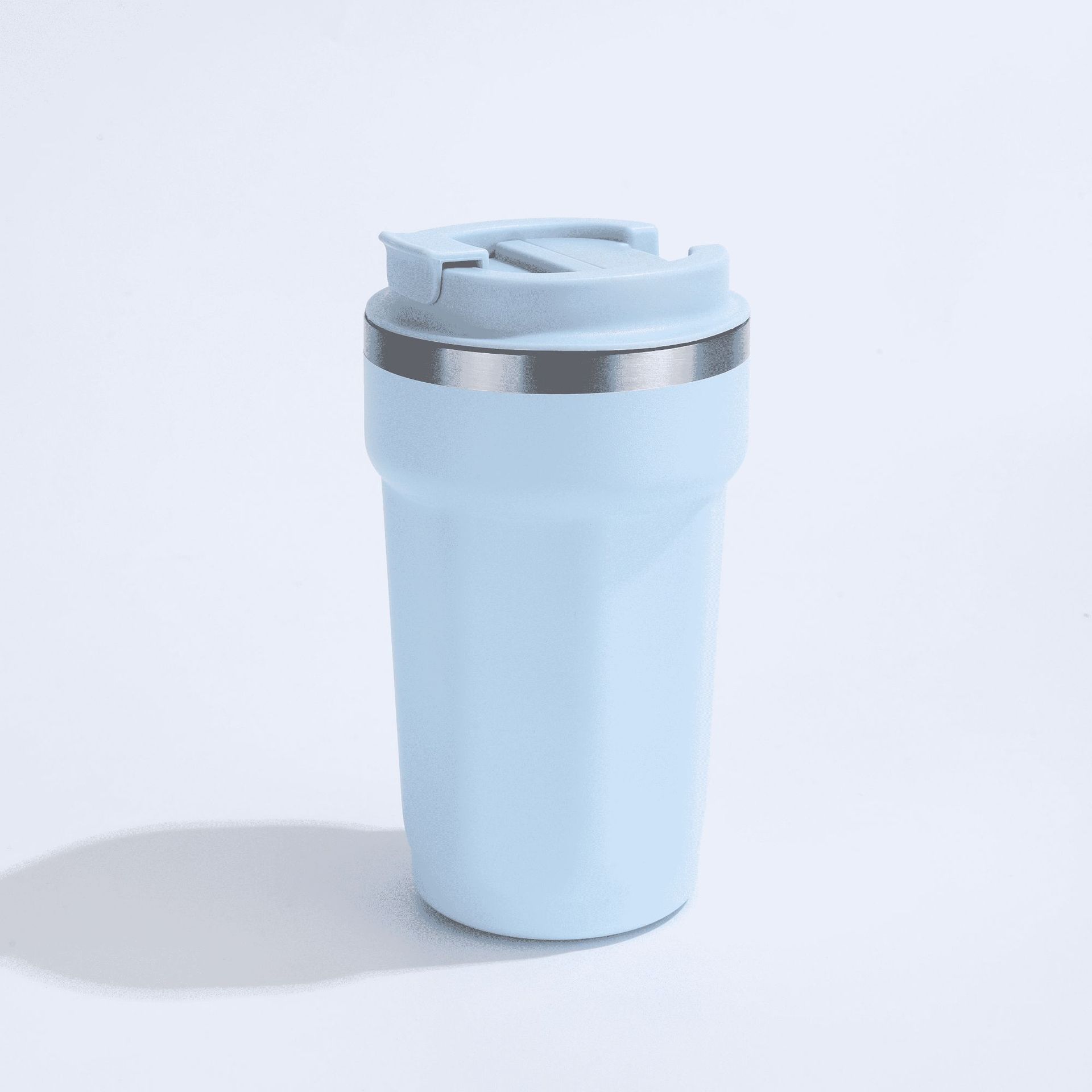 Transfronterizos nuevos tazas de café octogonal de alto valor 304 tazas de aislamiento de vacío de acero inoxidable multifuncional tazas de doble bebida