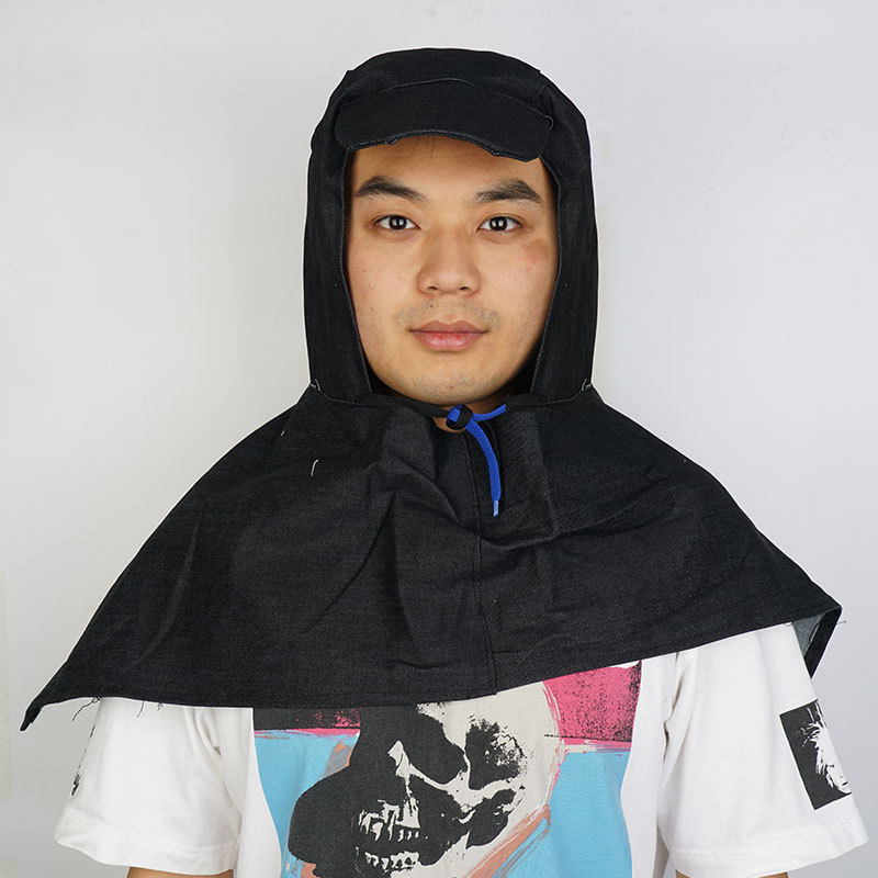 sombrero antipolvo sombrero máscara con chal hombre y mujer carga y descarga seguridad laboral sombrero ventilado a prueba de ceniza a prueba de polvo