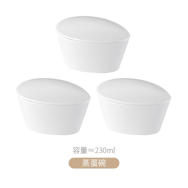 蒸し肉家庭用ボウル電子レンジゆで卵卵蒸し蒸し耐水蒸し煮込み蓋付きセラミック蒸し野菜蒸し卵ボウル卵メーカー|undefined
