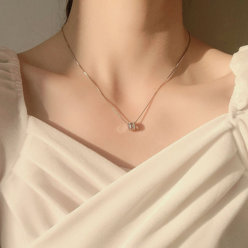 925 Sterling Silver Small Waist Necklace Women's ins Trendy Cold Style Internet Celebrity Design Sense Niche Elegant Clavicle Chain 925 Sterling Silver Small Waist Necklace Women's ins Trendy Cold Style Internet Celebrity Design Sense Niche Elegant Clavicle Chain