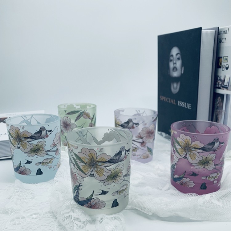 厂家生产批发圆形200ml-400ml蜡烛杯，洛杯，烤花杯，喷色杯等