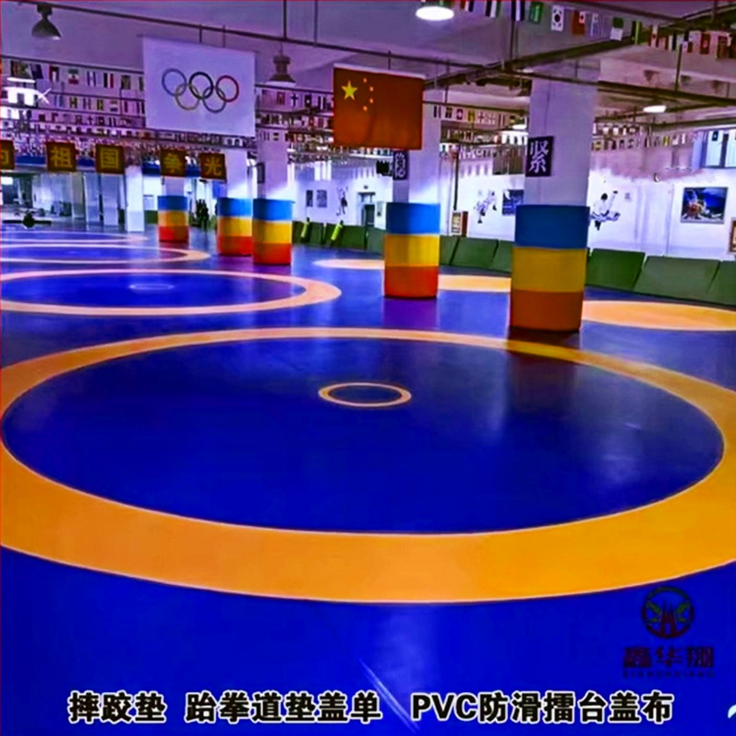 Martial Arts Sanda Cover Single Pvc Non-Slip Cover Cloth Boxing Fighting Judo Training Competition Wrestling Mat Cover Cloth