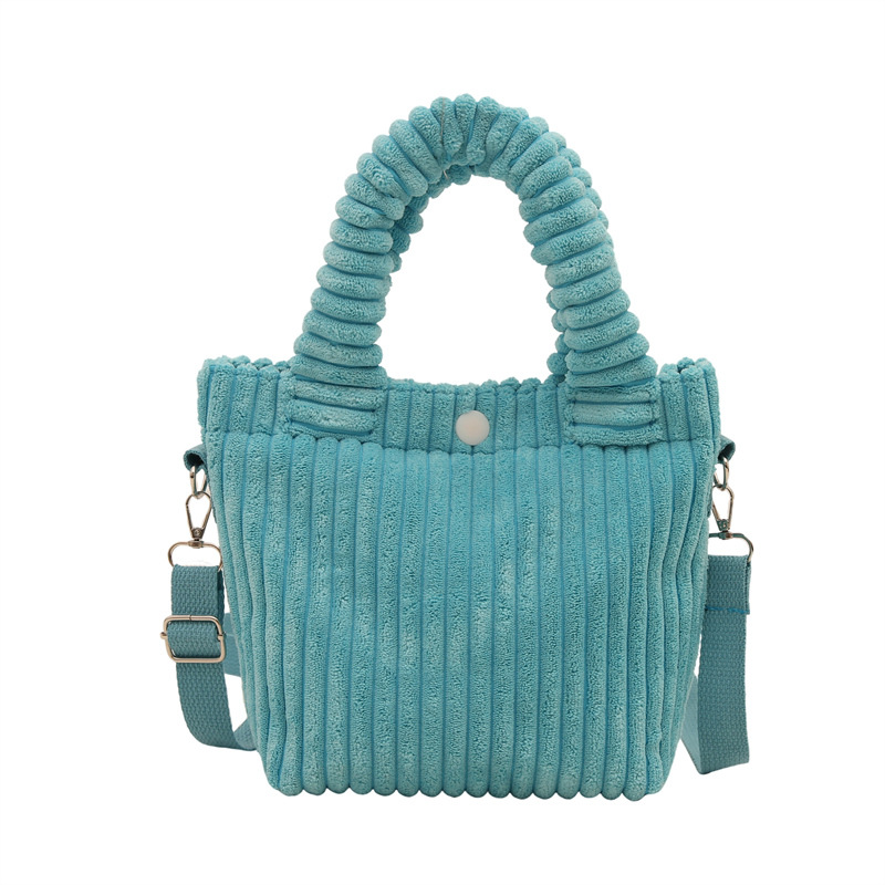 Nicho de velcro bolso de balde 2024 nuevo invierno literatura y arte mochila bolso de color caramelo lindo bolso especial