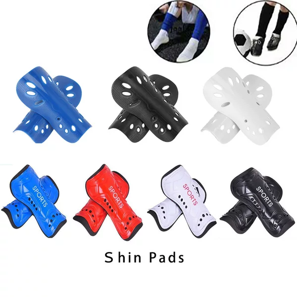 Cross-border best-selling adult football sports shin guards, multi-hole breathable youth protective shin guards with straps