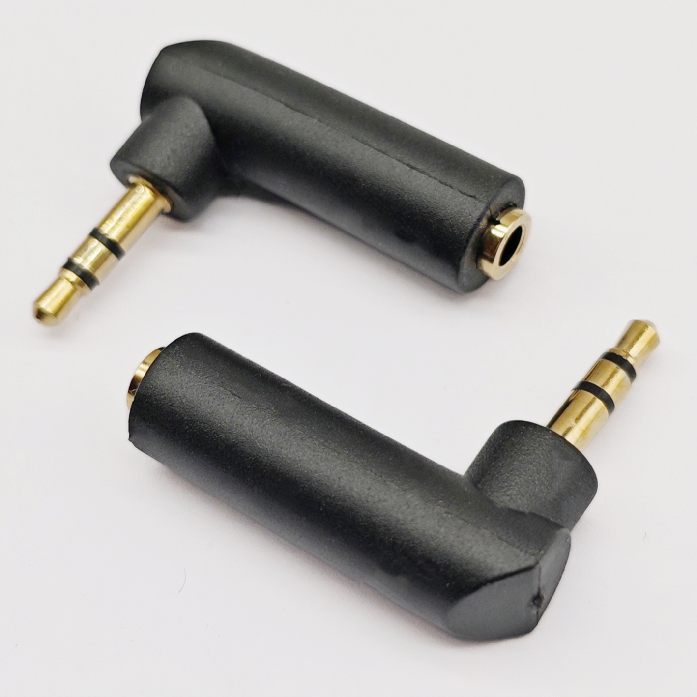 供应3.5双转3.5座90°弯角  3.5公对母音频转换L型弯头