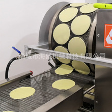 兩排燃氣加熱千層蛋皮機 全自動圓形荷葉餅機 法式可麗餅機