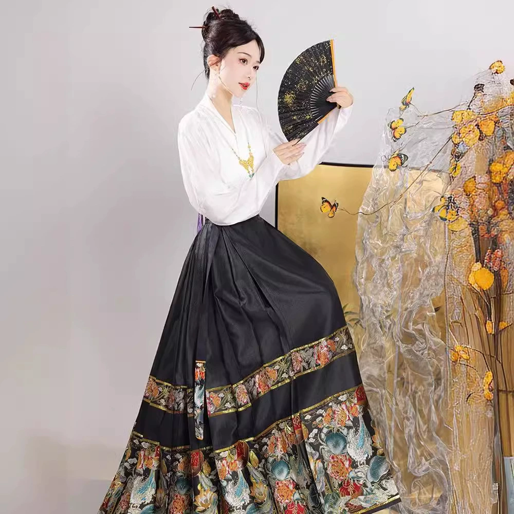 Оригинальная китайская одежда Hanfu для женщин 2025 новый пьяный с улучшенными рукавами самолета