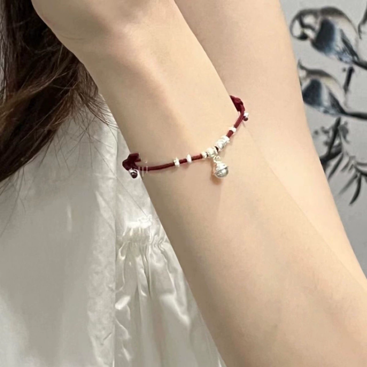 Маленький колокольчик, плетёный красный шнурок bracelet для любимого, украшение