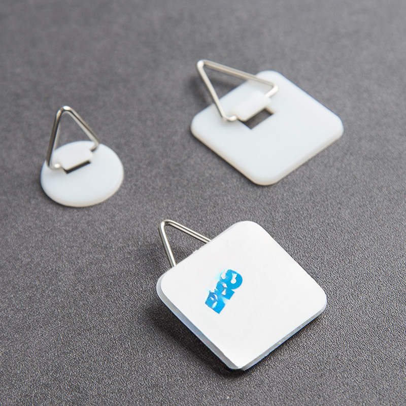 Plastic Hanging Plate Hook Square Large Plate Adhesive Hook Hanging Plate Hook Plastic Triangle Hook Plastic Hook Wholesale