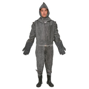 Jinling 4062 Acid-proof Waders, One-piece Rubber Material with Boots and Gloves, Acid-resistant and Chemical-proof Clothing