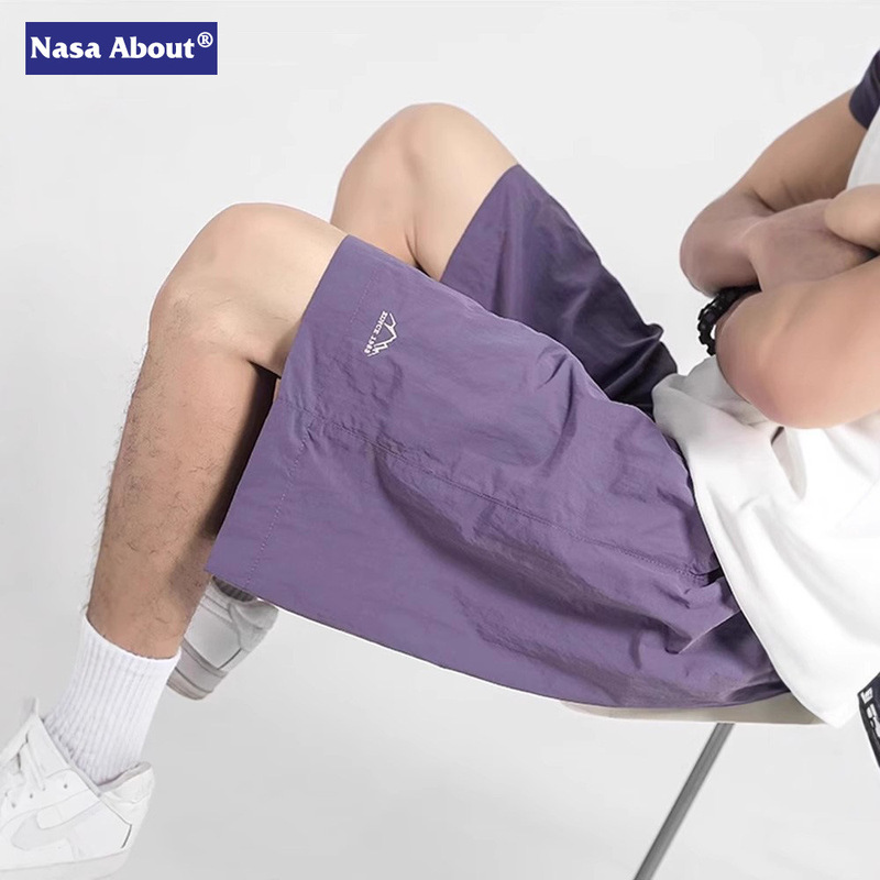 NASA Outdoor Quick-drying Shorts Men's Summer American Style Woven Trendy Brand Sports Beach Pants Breathable and Cool Medium Pants NASA Outdoor Quick-drying Shorts Men's Summer American Style Woven Trendy Brand Sports Beach Pants Breathable and Cool Medium Pants