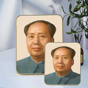 Chairman Mao portrait ornaments office study living room porch nave decoration pendulum painting Mao Zedong great figure setting table