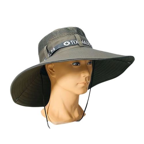 Sunshade Hat for Men - Summer Outdoor Cycling Fishing Leisure Hat - Mountaineering Sun Protection Breathable Wide Brim Fisherman Hat