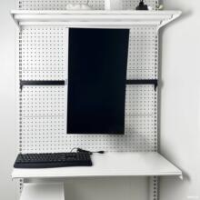 显示器支架臂增高台式电脑挂免打孔少女洞洞板书架配件五金洞洞板