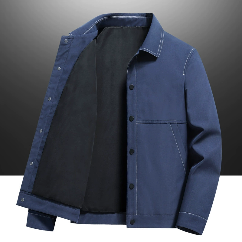 Весна и осень 2024, новая куртка с лацканами, мужская повседневная модная мужская модная красивая куртка для спецодежды линии Mingji