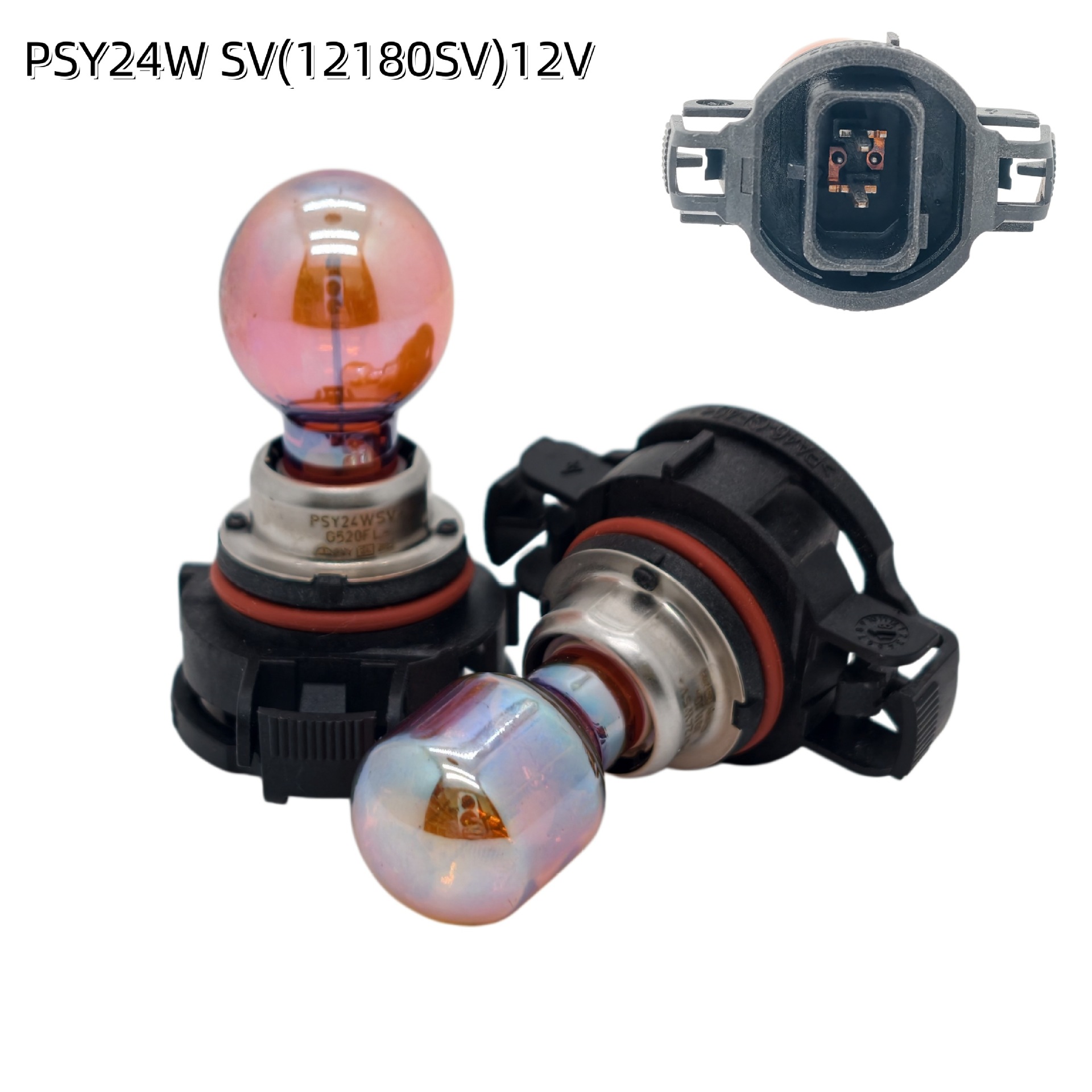 Philips Original Car Special-Shaped Light Bulb Psx24W Fog Light Ph24Wy Turn Signal Light Brake Light Ps19W Car Light Bulb