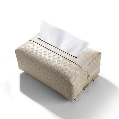 Car tissue box/set, Luxury and High-End Feel, Woven Texture