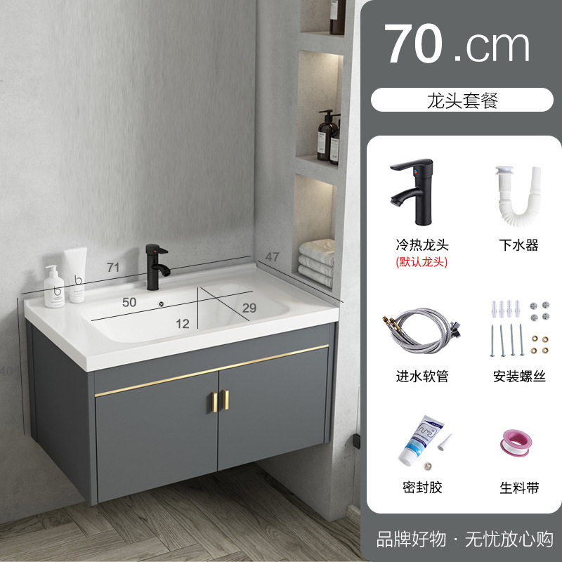 70 gabinete principal + lavabo plano + grifo