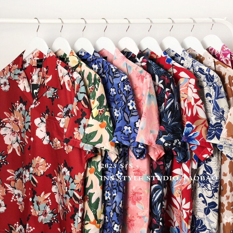 2026 Model Cross-Border Foreign Trade Floral Short-Sleeve 3D Digital Print Shirt, Thai-Style Casual Beach Shirt for Men and Women 2026 Model Cross-Border Foreign Trade Floral Short-Sleeve 3D Digital Print Shirt, Thai-Style Casual Beach Shirt for Men and Women