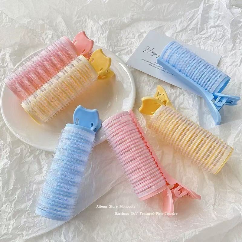 Air Bangs Curling Iron for Lazy People, No-Heat High Crown Curling Tool, Hair Volumizing Styling Clip