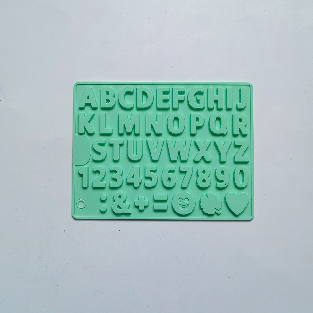 462 chocolate monoletra pastel de chocolate molde de silicona gelatina molde de torta de pan herramientas de horneado