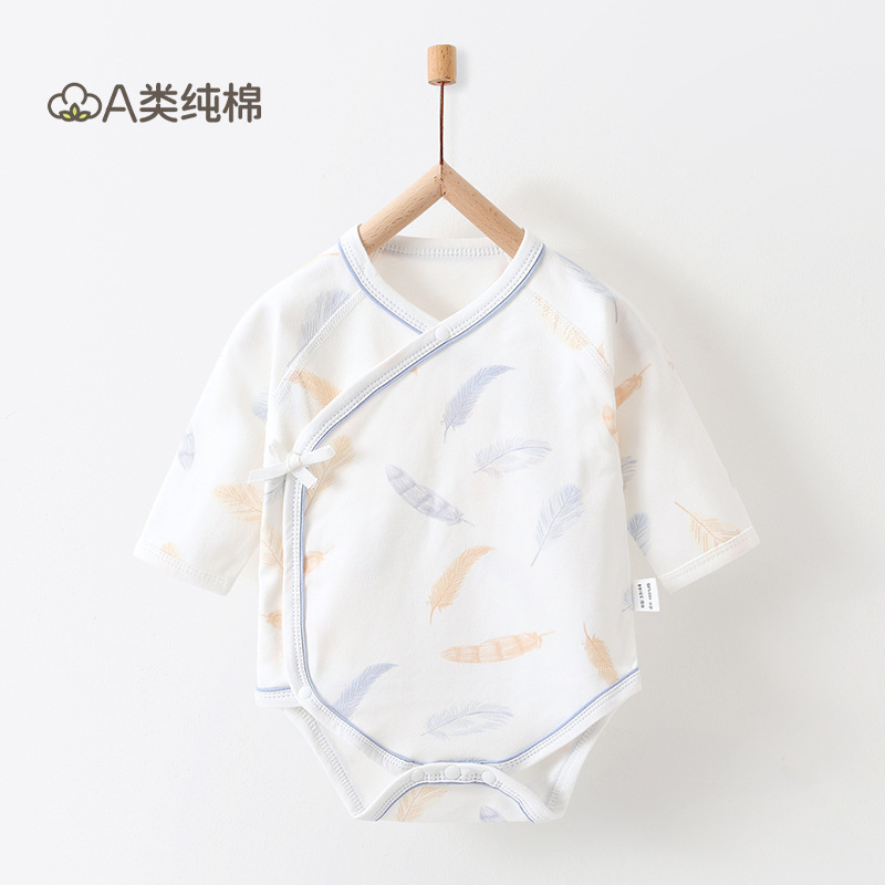 Ropa de bebé, ropa de rastreo para recién nacidos, ropa de bebé Anyang, ropa de bebé para bebés de cuatro estaciones, un abrigo de verano de algodón puro