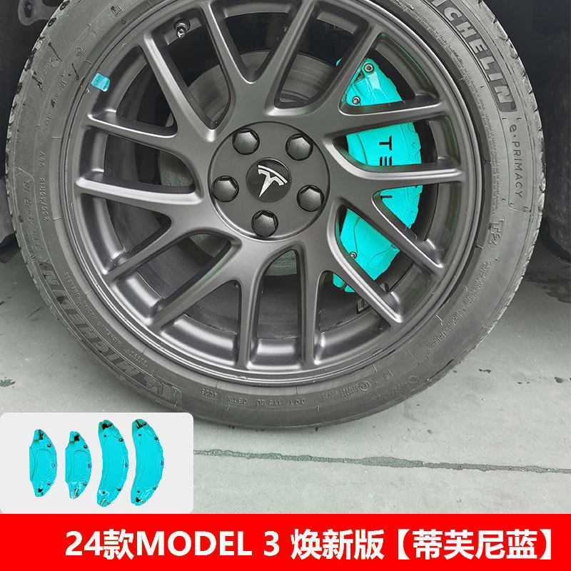 Hub for 24 – Tesla Brake caliper cover - model-3-refresh-tiffany-blue