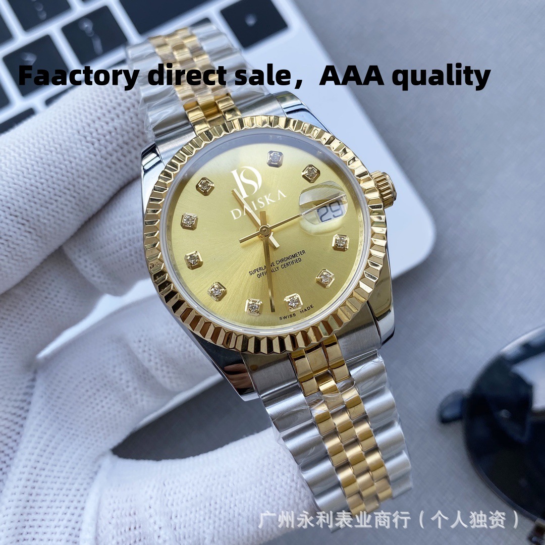 Laojia Diary Women's Watch Fully Automatic Mechanical Watch Waterproof Luminous Watch 36mm Fashion Stainless Steel Classic Women's Watch