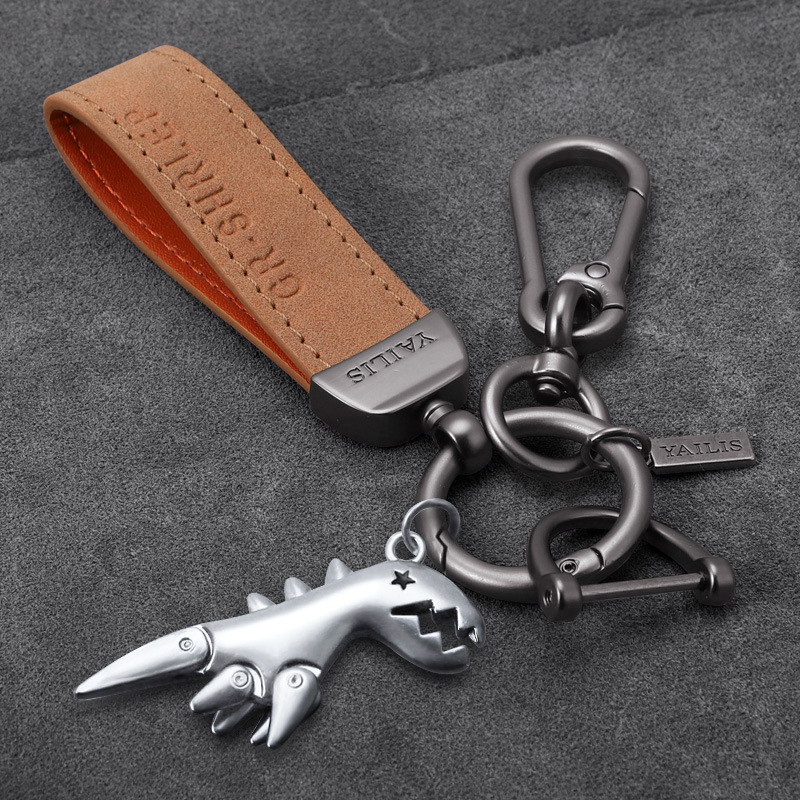 커피 스웨이드 + 허리 매달려 + 실버 공룡 [D 버클 보내기]]