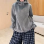 连帽法式气质显瘦卫衣