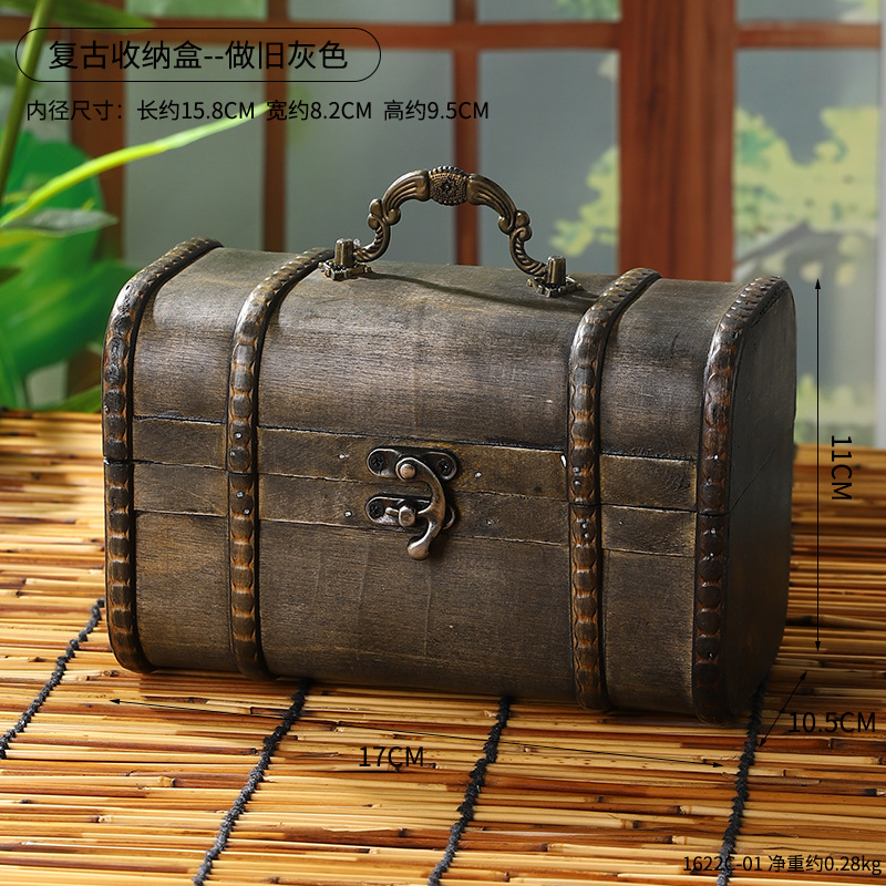 1622C-01 Decorative storage box--old gray