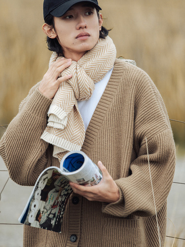 High-Quality Coarse Needle Texture Cardigan Sweater for Men and Women - New Autumn/Winter Couple Heavyweight Basic Versatile Casual Linen Jacket