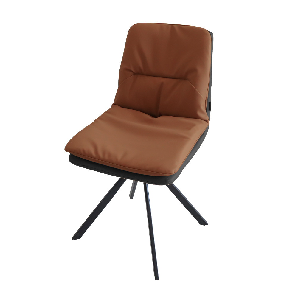 Exportación creativa de café silla de comedor nórdica moderna minimalista sala de comedor casera silla giratoria respaldo taburete