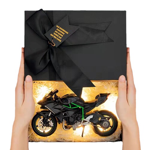 Kawasaki H2R motorcycle model gift box, motorcycle model for boyfriend, Qixi Valentine's Day birthday gift