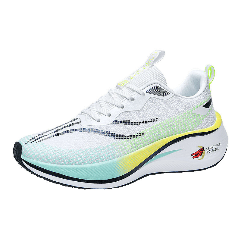 8806 zapatos para correr hombres y mujeres superficie de malla baja transpirable amortiguador ligero primavera y verano zapatos deportivos de tablero de carbono zapatillas de red para correr