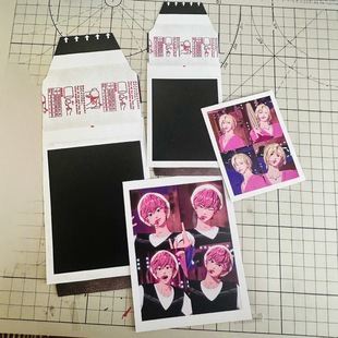Anti-Tear Pull Tab Custom Small Card Peripheral Celebrity Instagram Tear-Off Polaroid Custom Gift DIY Blind Draw Card