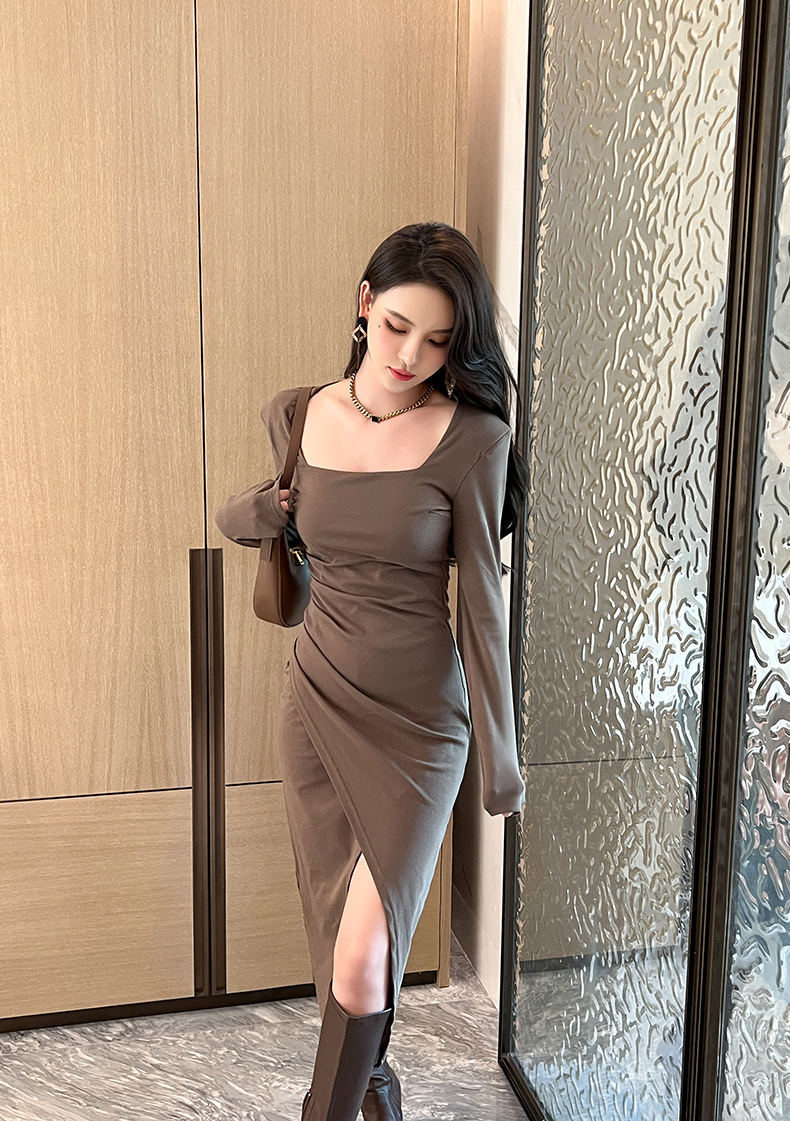 B7799 990K VÁY ĐẦM LIỀN THÂN DÁNG DÀI NỮ CHOTDNG MÙA XUÂN THU ĐÔNG THỜI TRANG NỮ G03 SẢN PHẨM MỚI