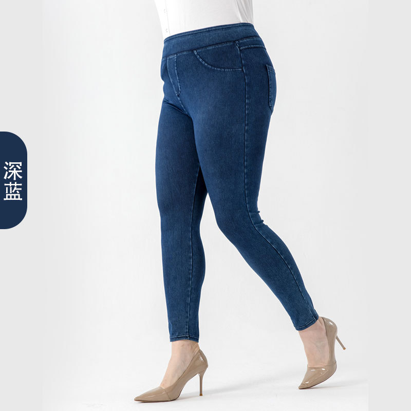 Europa y América caliente nuevo extendido más tamaño yoga fitness jeans cintura alta cadera bolsillo deportes pantalones Casuales