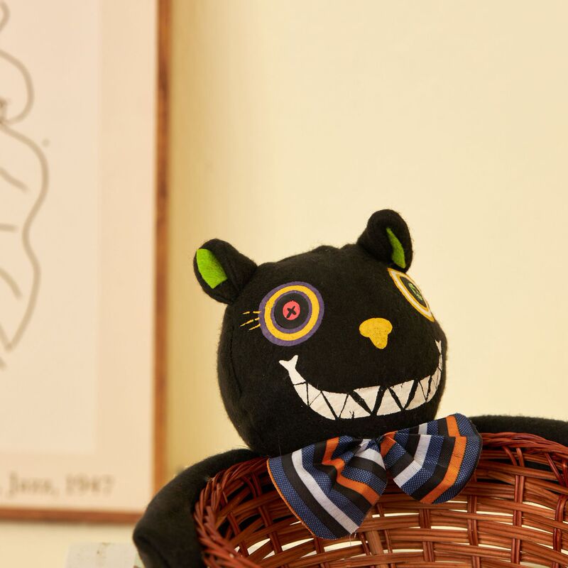 イースターキャンディーバスケット藤編公仔プレゼント黒猫カボチャ幽霊抱っこ姿ハロウィーンパーティー装飾用品|undefined