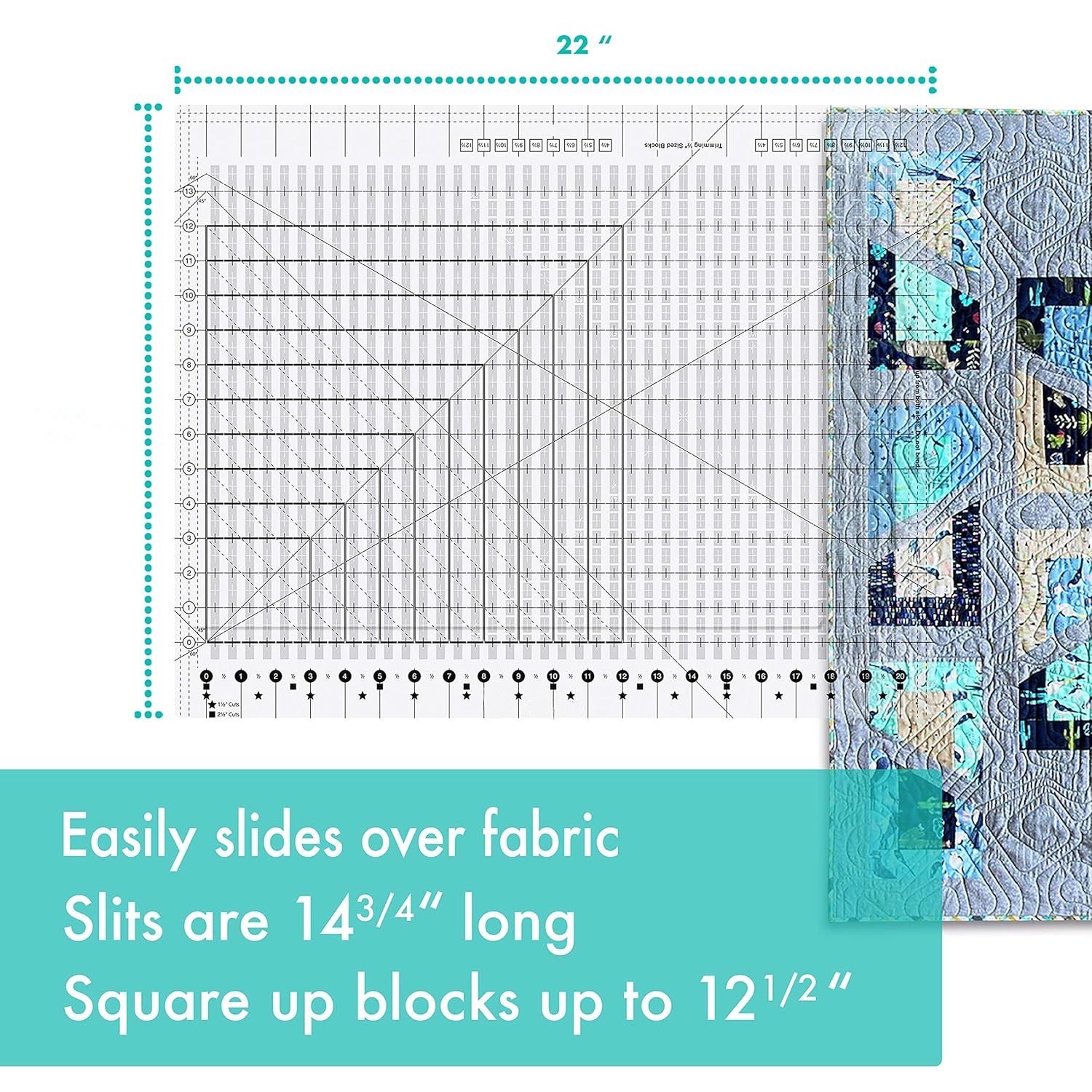 Regla XL a rayas Regla XL Agarre antideslizante Tiras de tela acrílica de gran tamaño cortadas, cosidos, hechas a mano