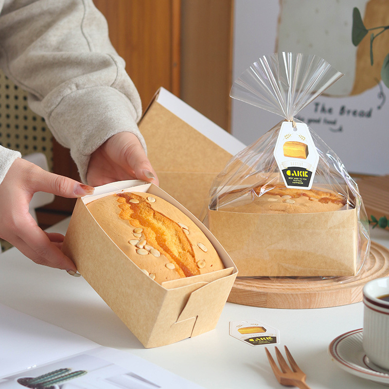 金枕蛋糕纸托包装盒袋耐高温250克450一次性吐司模具纸盒模具