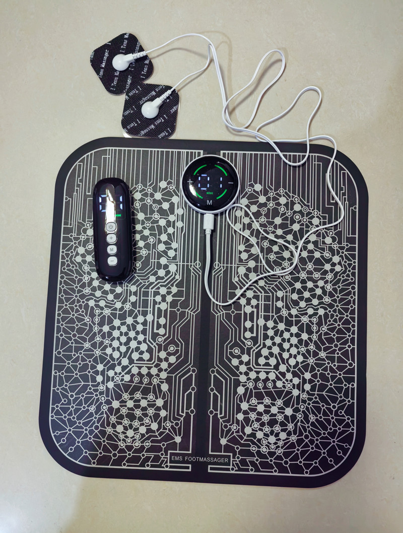 Almohadilla inteligente transfronteriza para masaje de pies, masajeador de pies por pulsos, máquina de terapia EMS para belleza de piernas y pies, masajeador de suela de pie