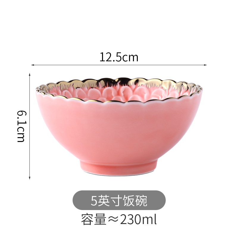 Tazón rojo de tamaño pequeño